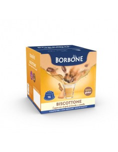 16 Capsule Borbone BISCOTTONE Per Bevanda Solubile Al...