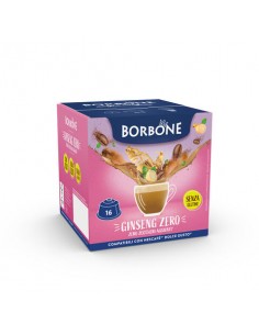 16 Capsule Borbone GINSENG ZERO Per Caffè Al Latte e...