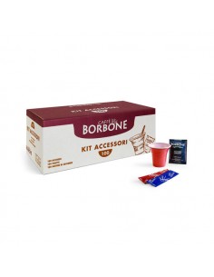 Kit accessori Caffè Borbone bicchieri, palette e zucchero...