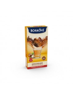 10 Capsule Borbone Per Bevanda Solubile NOCCIOLINO Nespresso