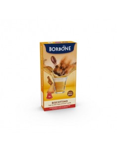 10 CAPSULE Borbone Per Bevanda Solubile BISCOTTINO Nespresso